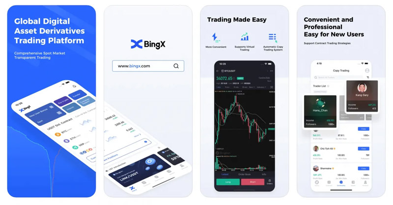 ترید موبایل با اپلیکیشن BingX